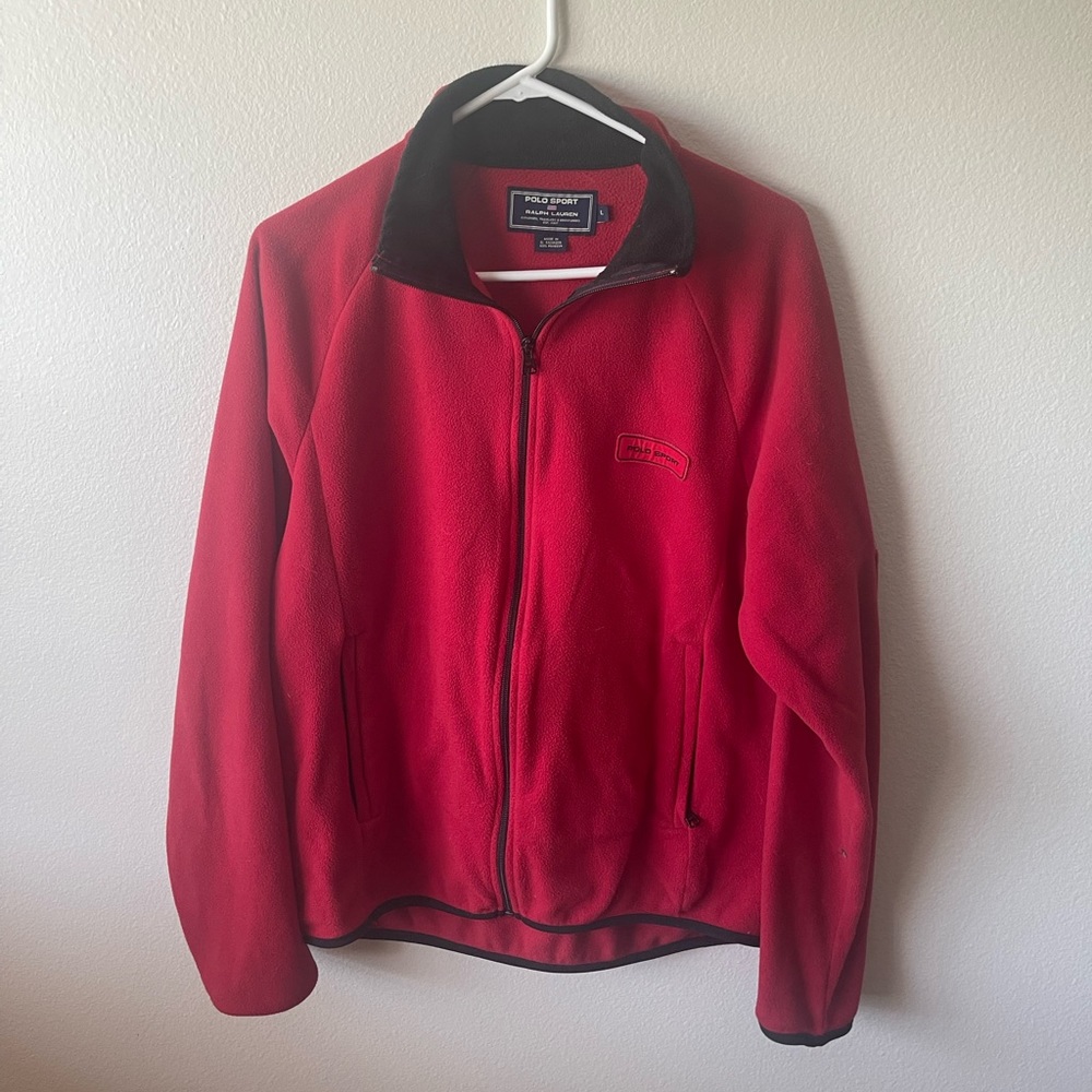vintage polo zip up.